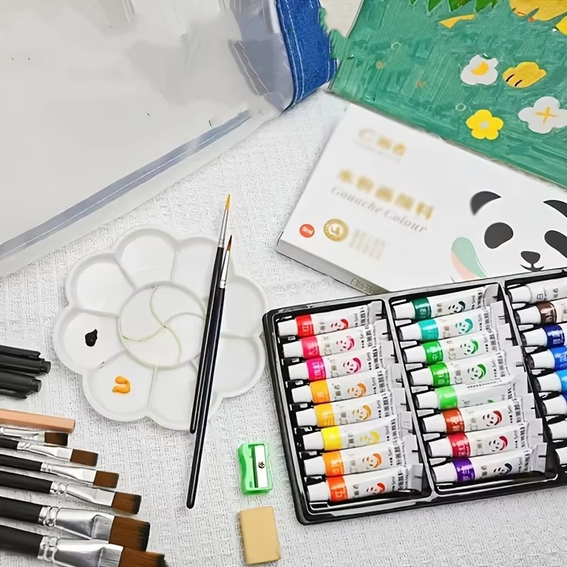 Gouache Paint Set - Gouache-Farbset - Künstlerqualität 12/18/24 Farben, Flüssige