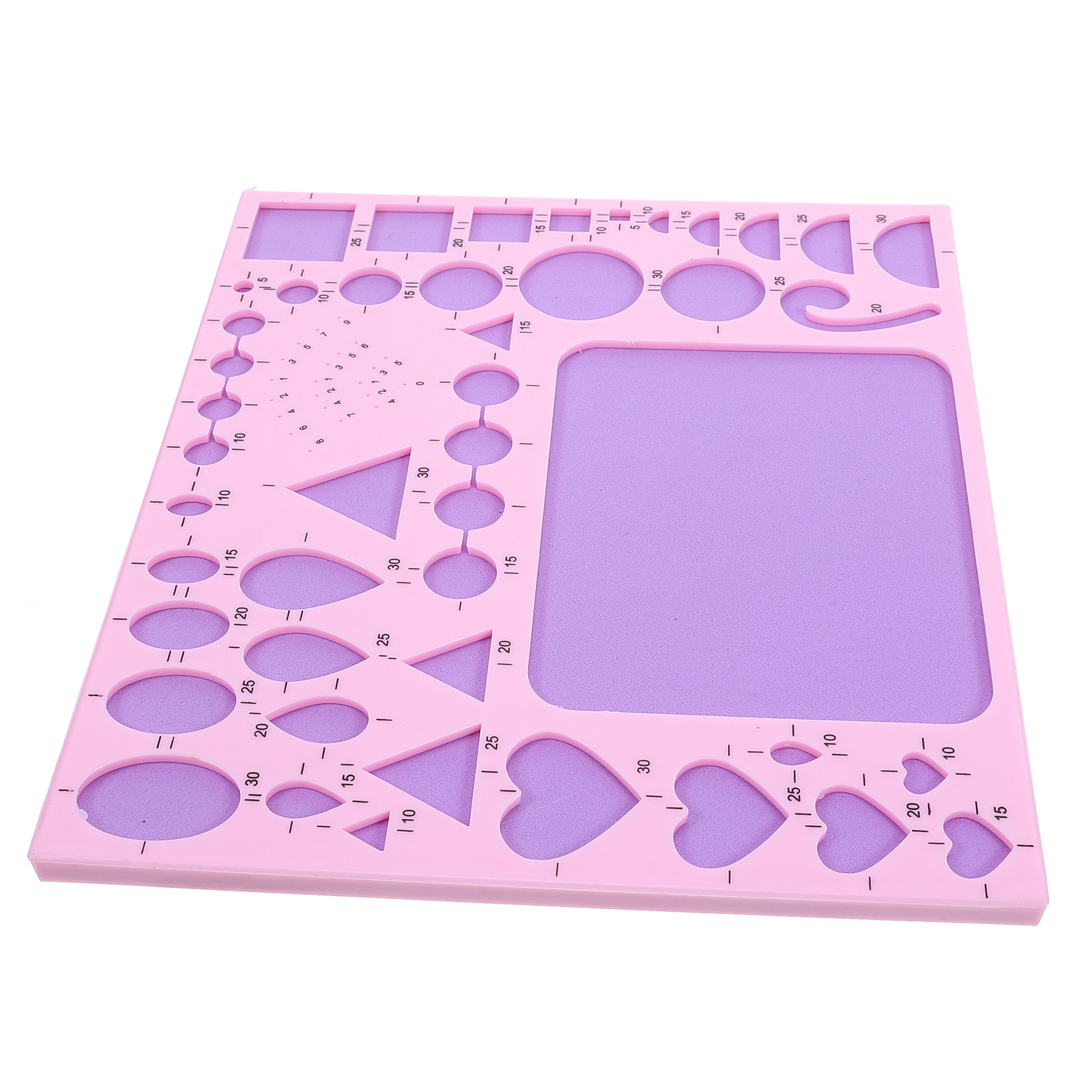 Art Craft Cardboard - Papierquilling-Schablonenbrett, vielseitig einsetzbar, 8x7, Kunststoff-Leitbrett für