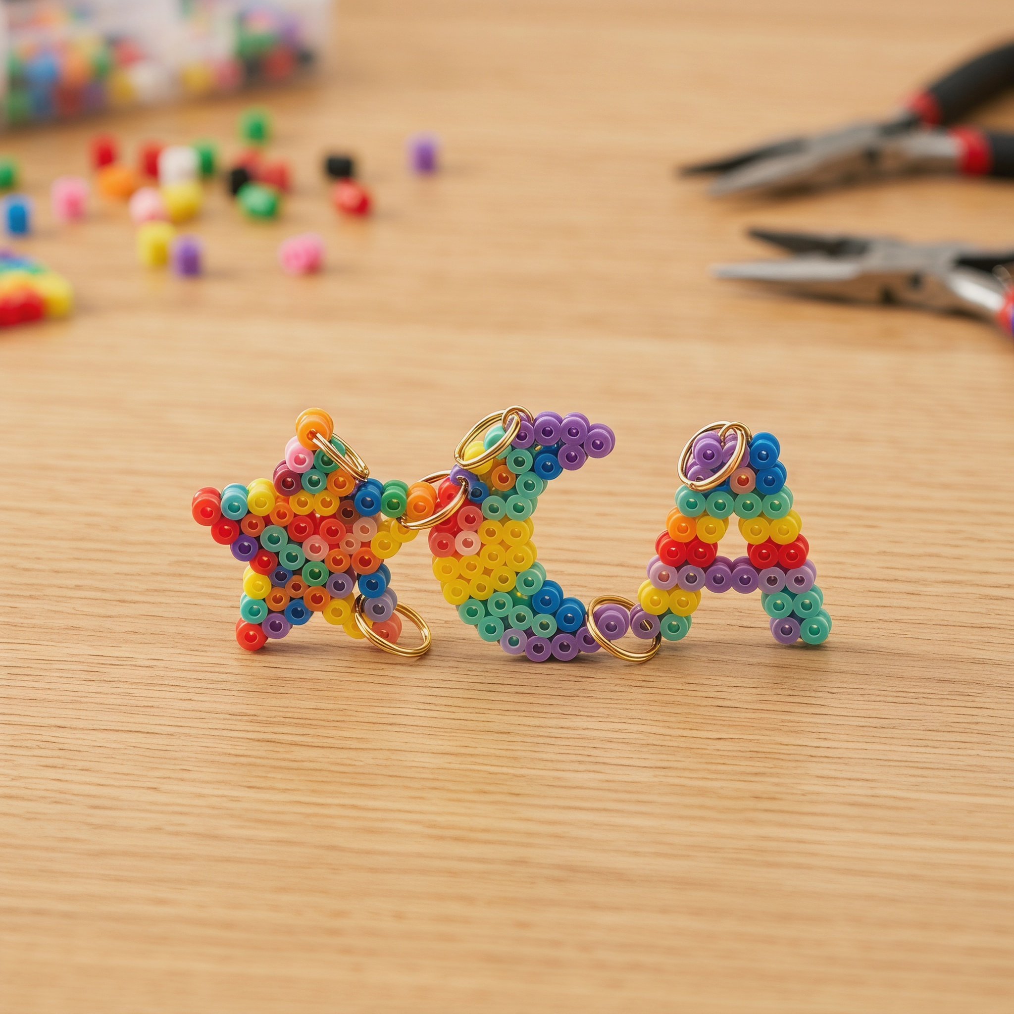 Art Craft Kit - Bunte Mini-Perlen für Bastelspaß, Lernaktivitäten und