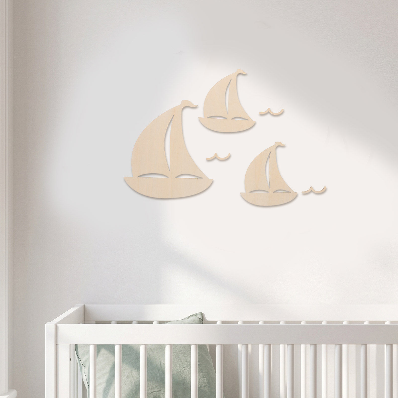6 Stück unvollendete Holz-Sege – Art And Craft For Nursery Bewertung und Preis
