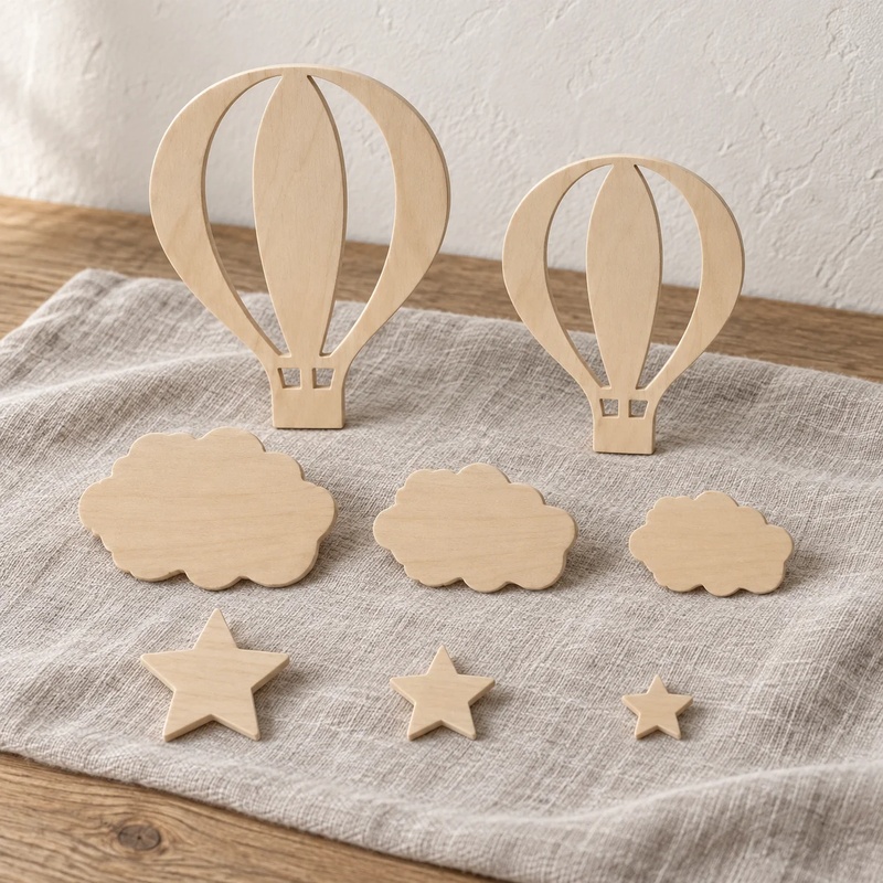 13-teiliges Holz-Wanddekor-Set – Art And Craft For Nursery Bewertung und Preis