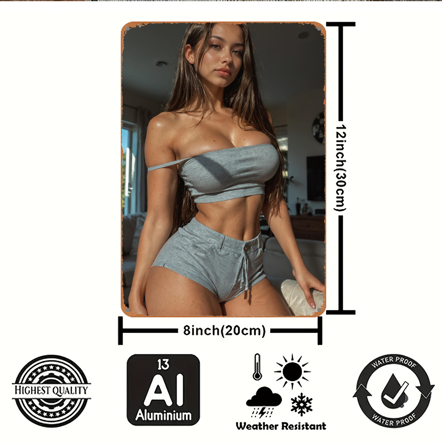2D-Metallschild Wandkunst-Deko – Art Craft Bar Bewertung und Preis